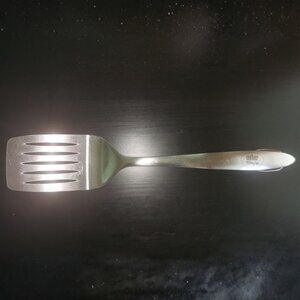 WEBER BBQ Grills 18" Slotted Spatula Stainless Steel Rubber Grip Handle Big Flip